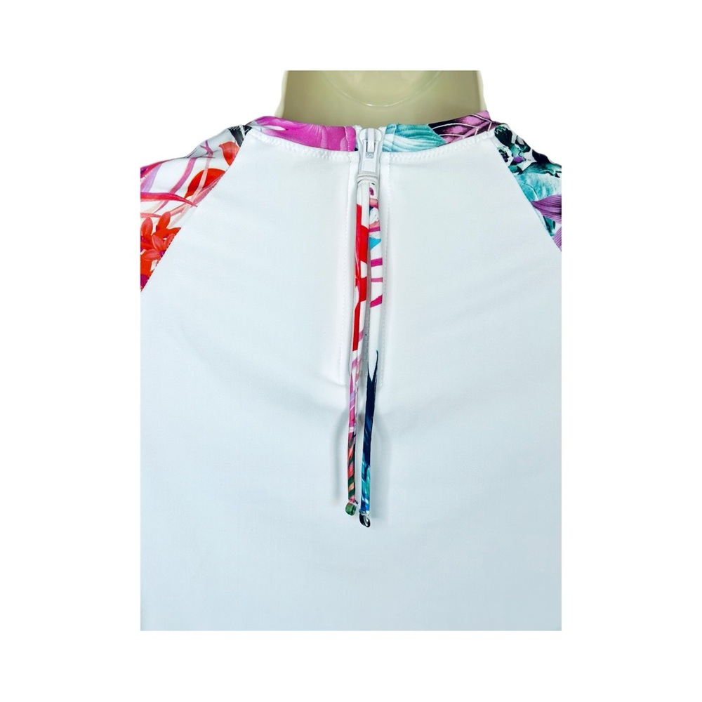 Raisins Rash Guard, Zip-Back, Long Sleeved UVP Vieques Swim Shirt. XS - Picture 6 of 13